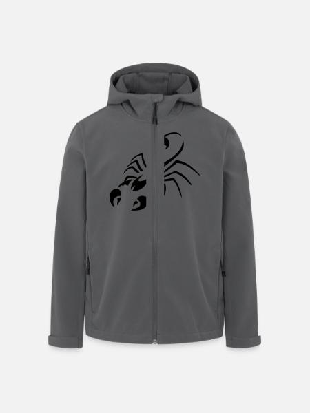 skorpion - Recycelte Männer Softshell-Jacke von Stanley/Stella - Schwarz