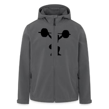 Haltérophile - Veste softshell homme en polyester recyclé Stanley/Stella - noir - Devant - AI Model Male 185 light (185cm)