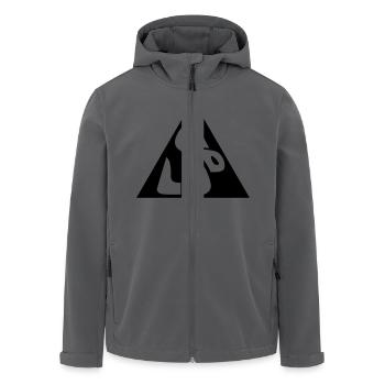 LSD Snake__V002 - Recycelte Männer Softshell-Jacke von Stanley/Stella - Schwarz - Vorne - AI Model Male 185 light (185cm)