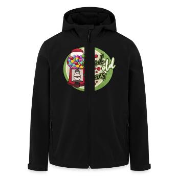 Nostalgia gumball machine - Men’s Recycled Softshell Jacket by Stanley/Stella - black - Front - AI Model Male 185 light (185cm)