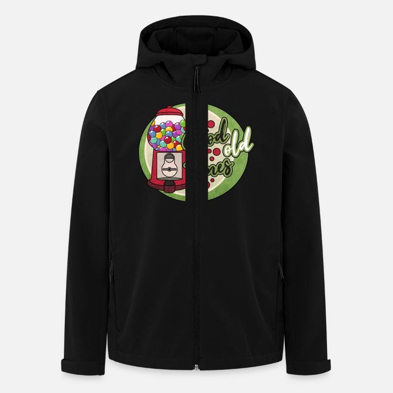 Nostalgie Kaugummiautomat - Recycelte Männer Softshell-Jacke von Stanley/Stella - Schwarz