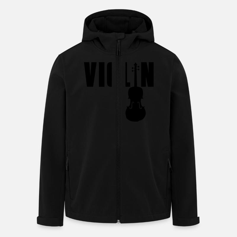 violin - Recycelte Männer Softshell-Jacke von Stanley/Stella - Schwarz