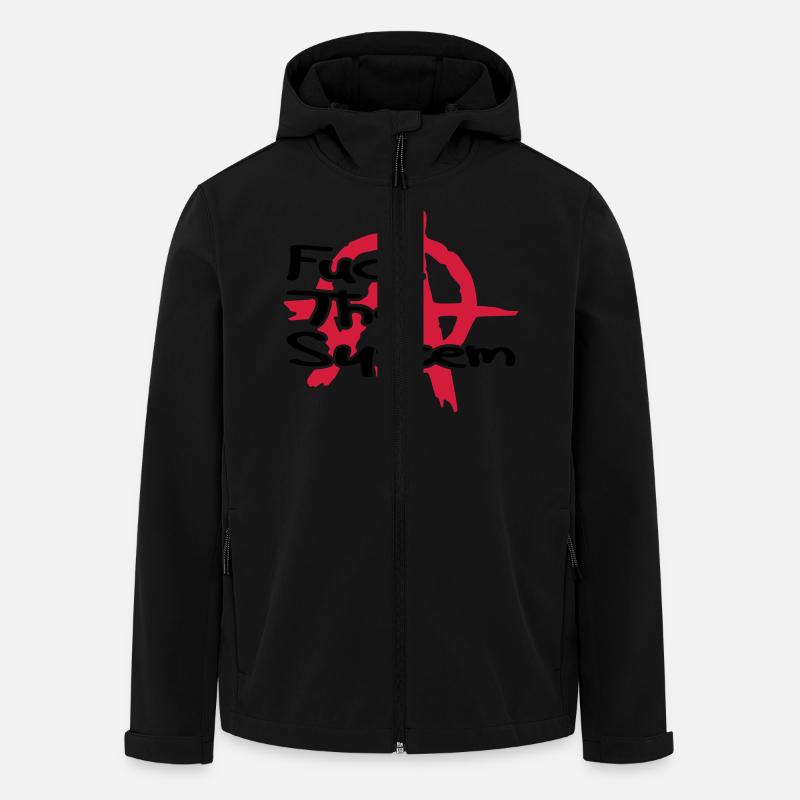 Anarchy__V008 - Recycelte Männer Softshell-Jacke von Stanley/Stella - Schwarz