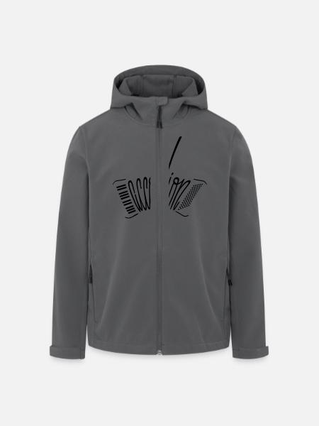 accordion - Recycelte Männer Softshell-Jacke von Stanley/Stella - Schwarz