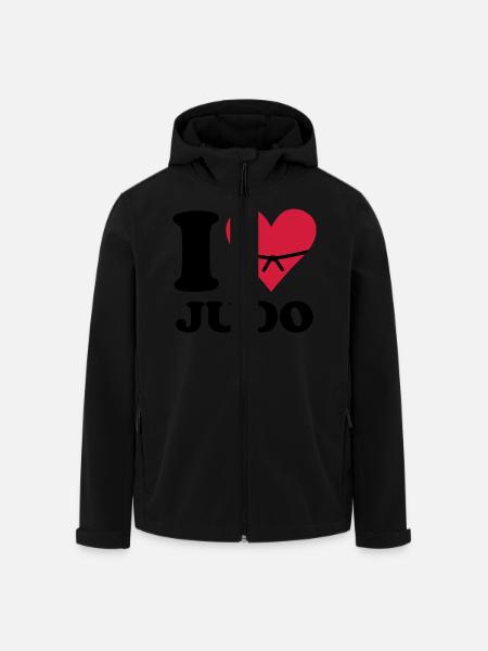 i love judo - Men’s Recycled Softshell Jacket by Stanley/Stella - black