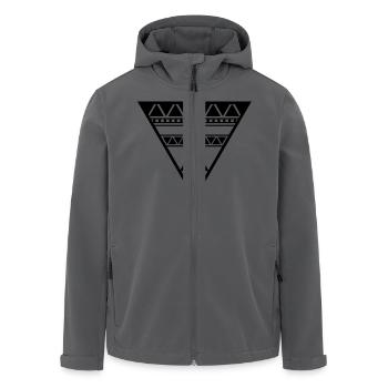 Triangle - Veste softshell homme en polyester recyclé Stanley/Stella - noir - Devant - AI Model Male 185 light (185cm)