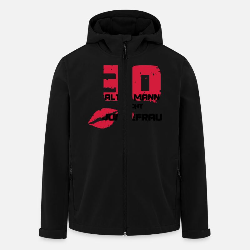 30 and Sweeping - Men’s Recycled Softshell Jacket by Stanley/Stella - black