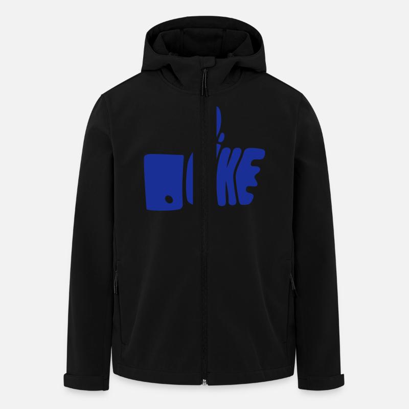 Like - Recycelte Männer Softshell-Jacke von Stanley/Stella - Schwarz