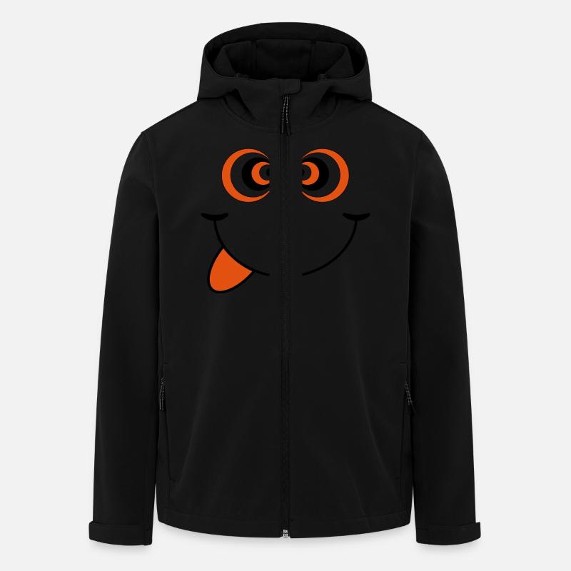 psychedelisch smiley - Recycelte Männer Softshell-Jacke von Stanley/Stella - Schwarz