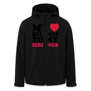 MHBTM siblings - Recycelte Männer Softshell-Jacke von Stanley/Stella - Schwarz - Vorne - AI Model Male 185 light (185cm)
