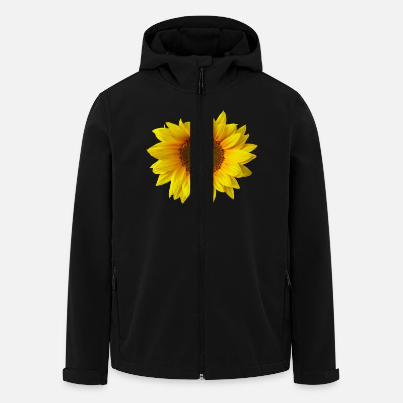 sonnenblume - Recycelte Männer Softshell-Jacke von Stanley/Stella - Schwarz