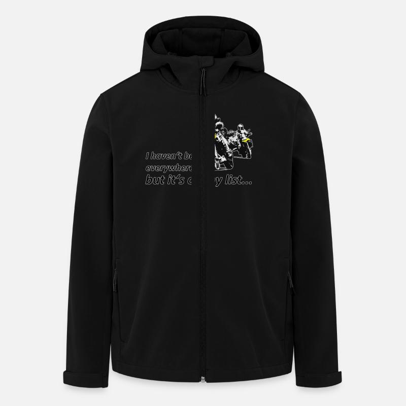it's on my list... (zwei Motorräder) - Recycelte Männer Softshell-Jacke von Stanley/Stella - Schwarz