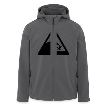 Tsunami, Unfall - Recycelte Männer Softshell-Jacke von Stanley/Stella - Schwarz - Vorne - AI Model Male 185 light (185cm)