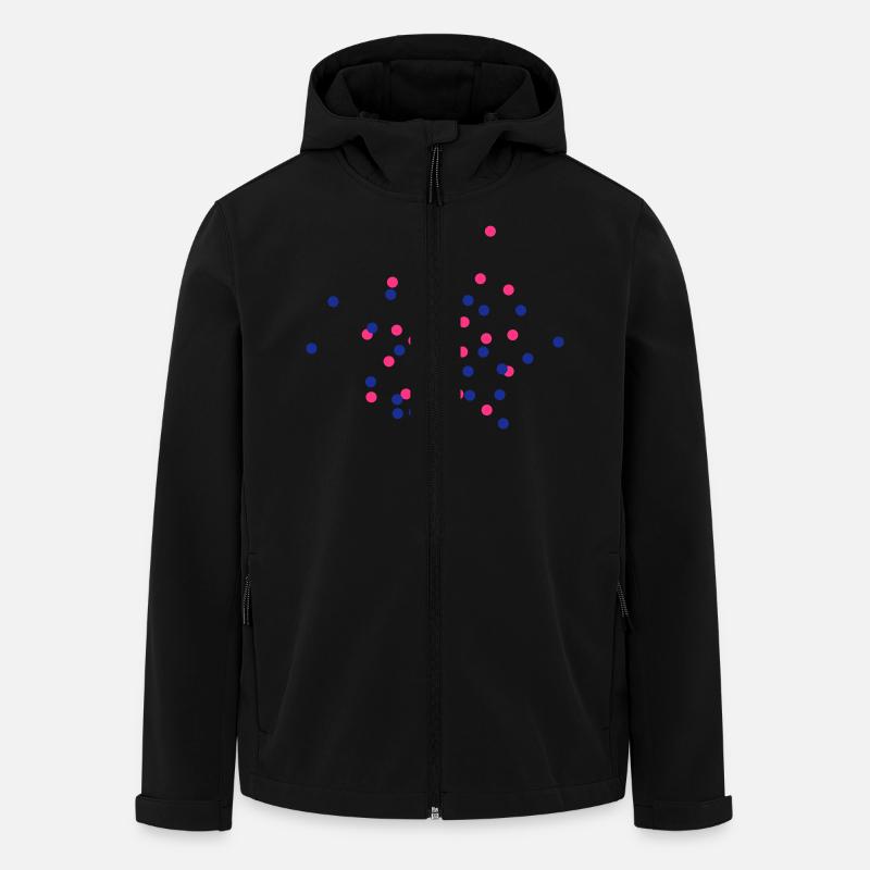 Konfetti - Recycelte Männer Softshell-Jacke von Stanley/Stella - Schwarz