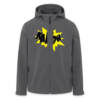 kapow - Recycelte Männer Softshell-Jacke von Stanley/Stella - Schwarz - Vorne - AI Model Male 185 light (185cm)