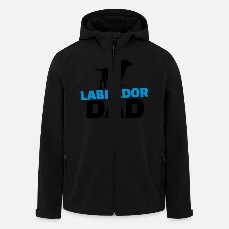 Labrador - Recycelte Männer Softshell-Jacke von Stanley/Stella - Schwarz