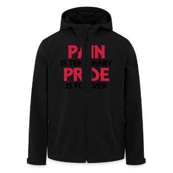 Pain is temporary - Pride is forever - Recycelte Männer Softshell-Jacke von Stanley/Stella - Schwarz - Vorne - AI Model Male 185 light (185cm)