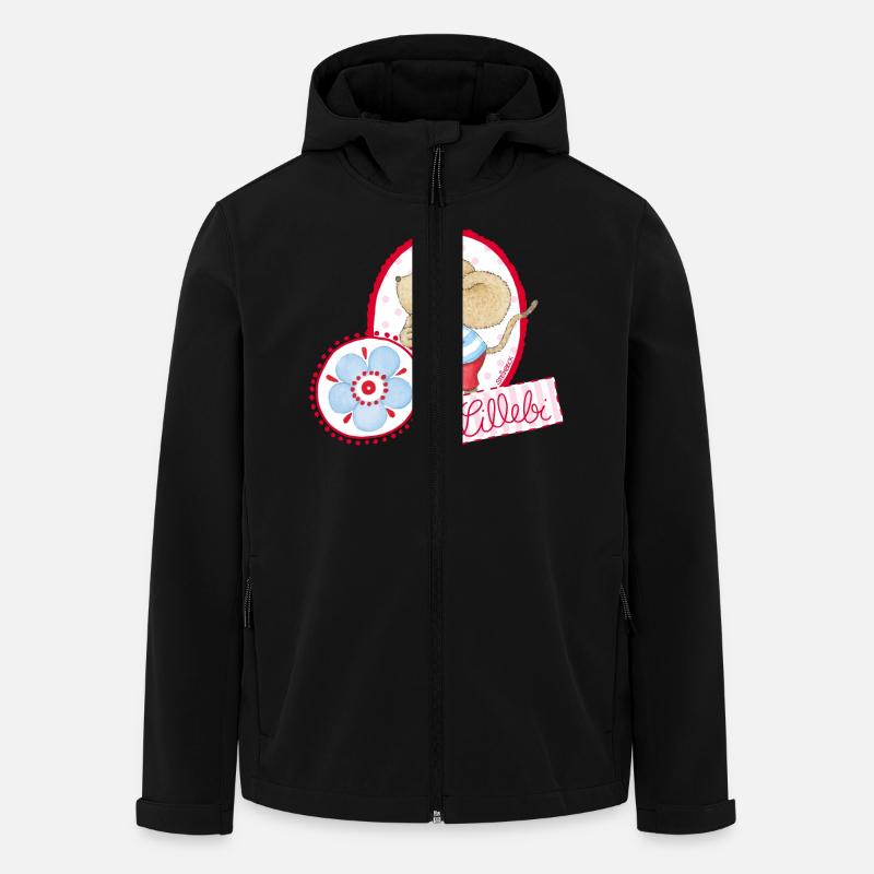 Lillebi oval - Recycelte Männer Softshell-Jacke von Stanley/Stella - Schwarz