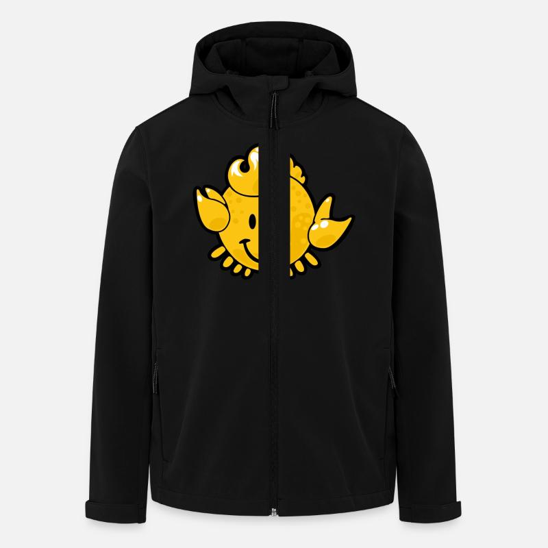 Smiley Scorpion - Softshelljakke herre i resirkulert polyester Discoverer Stanley/Stella - svart