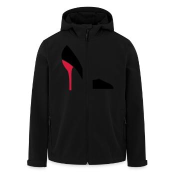 high_heels_2 - Men’s Recycled Softshell Jacket by Stanley/Stella - black - Front - AI Model Male 185 light (185cm)