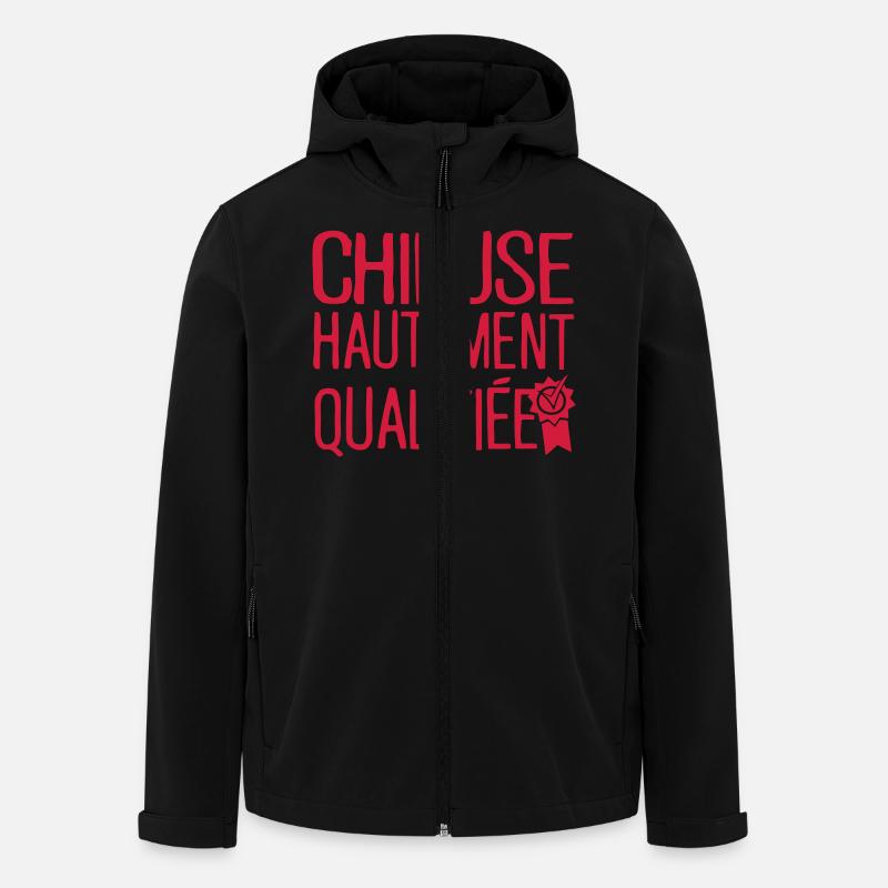 chieuse hautement qualifiee citation - Veste softshell homme en polyester recyclé Stanley/Stella - noir