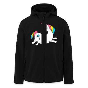 unicorn - Einhorn - Veste softshell homme en polyester recyclé Stanley/Stella - noir - Devant - AI Model Male 185 light (185cm)