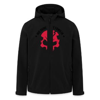 familia totenkopf - Recycelte Männer Softshell-Jacke von Stanley/Stella - Schwarz - Vorne - AI Model Male 185 light (185cm)