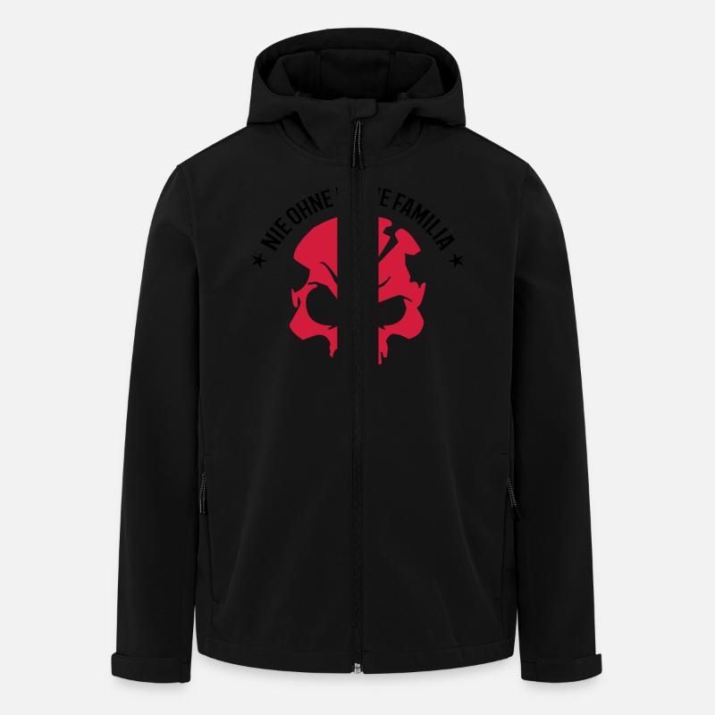 familia totenkopf - Recycelte Männer Softshell-Jacke von Stanley/Stella - Schwarz