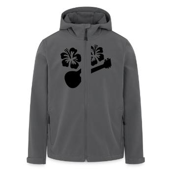 ukulele - Recycelte Männer Softshell-Jacke von Stanley/Stella - Schwarz - Vorne - AI Model Male 185 light (185cm)