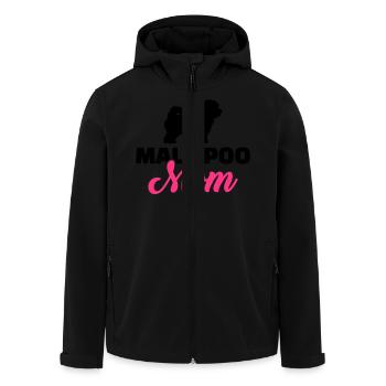 Maltipoo - Men’s Recycled Softshell Jacket by Stanley/Stella - black - Front - AI Model Male 185 light (185cm)