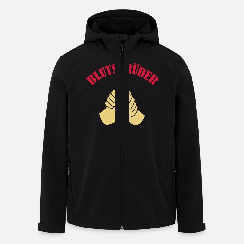 blutsbrueder_002 - Recycelte Männer Softshell-Jacke von Stanley/Stella - Schwarz