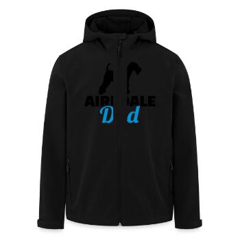Airedale Terrier - Veste softshell homme en polyester recyclé Stanley/Stella - noir - Devant - AI Model Male 185 light (185cm)