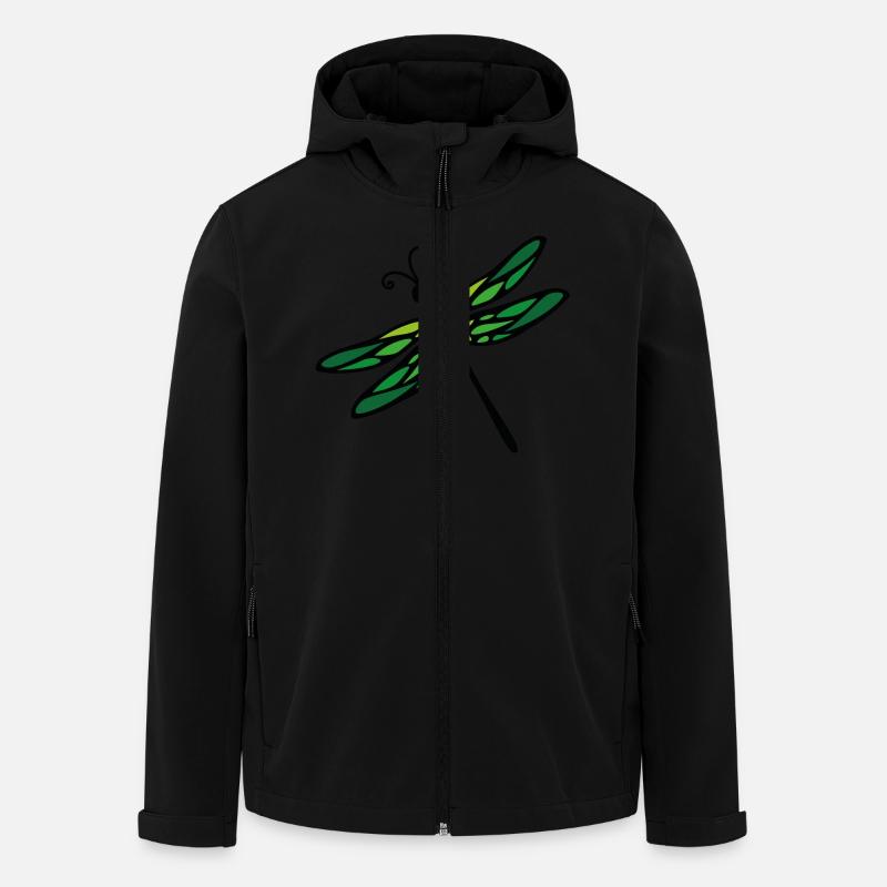 dragon-fly - Men’s Recycled Softshell Jacket by Stanley/Stella - black