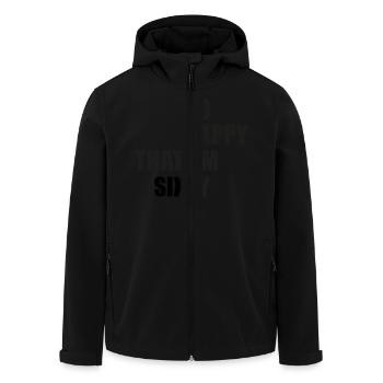 60 - Veste softshell homme en polyester recyclé Stanley/Stella - noir - Devant - AI Model Male 185 light (185cm)