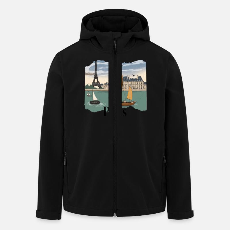 Paris - Men’s Recycled Softshell Jacket by Stanley/Stella - black