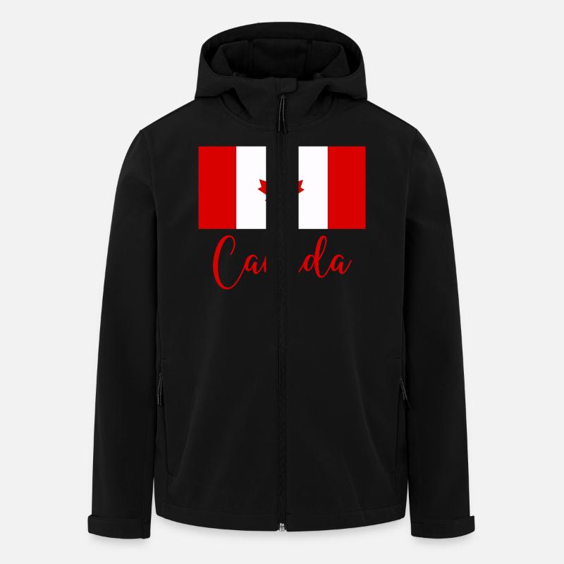 Canada Canada - Men’s Recycled Softshell Jacket by Stanley/Stella - black