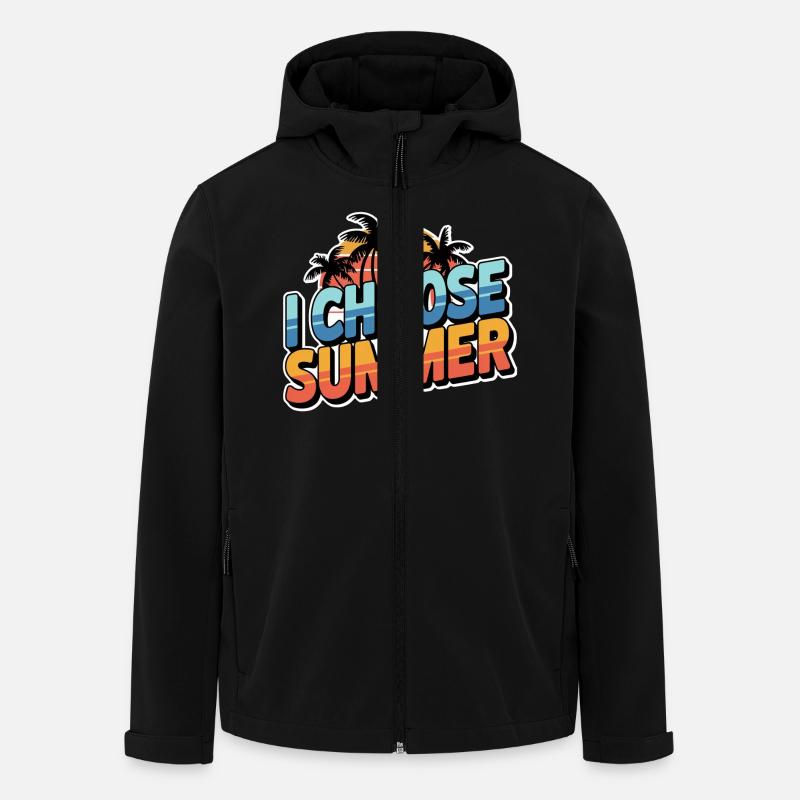 Choose Summer - Men’s Recycled Softshell Jacket by Stanley/Stella - black