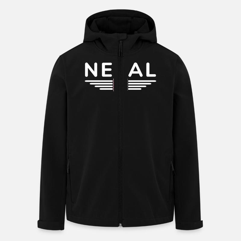 Nepal Design – Himalayan Adventure - Men’s Recycled Softshell Jacket by Stanley/Stella - black