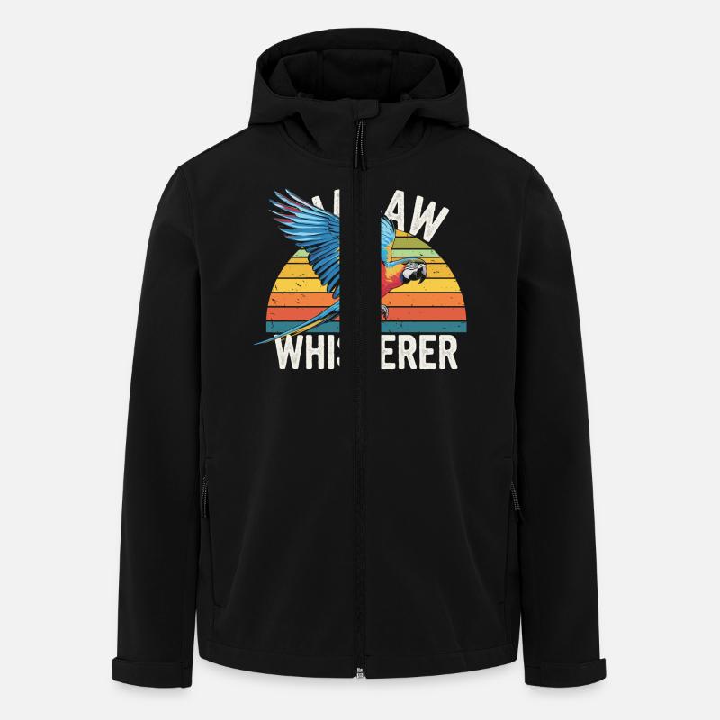 Parrot Lover Design - Men’s Recycled Softshell Jacket by Stanley/Stella - black