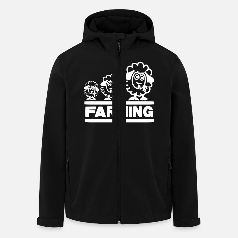 Farmer Evolution Mouton - Veste softshell homme en polyester recyclé Stanley/Stella - noir