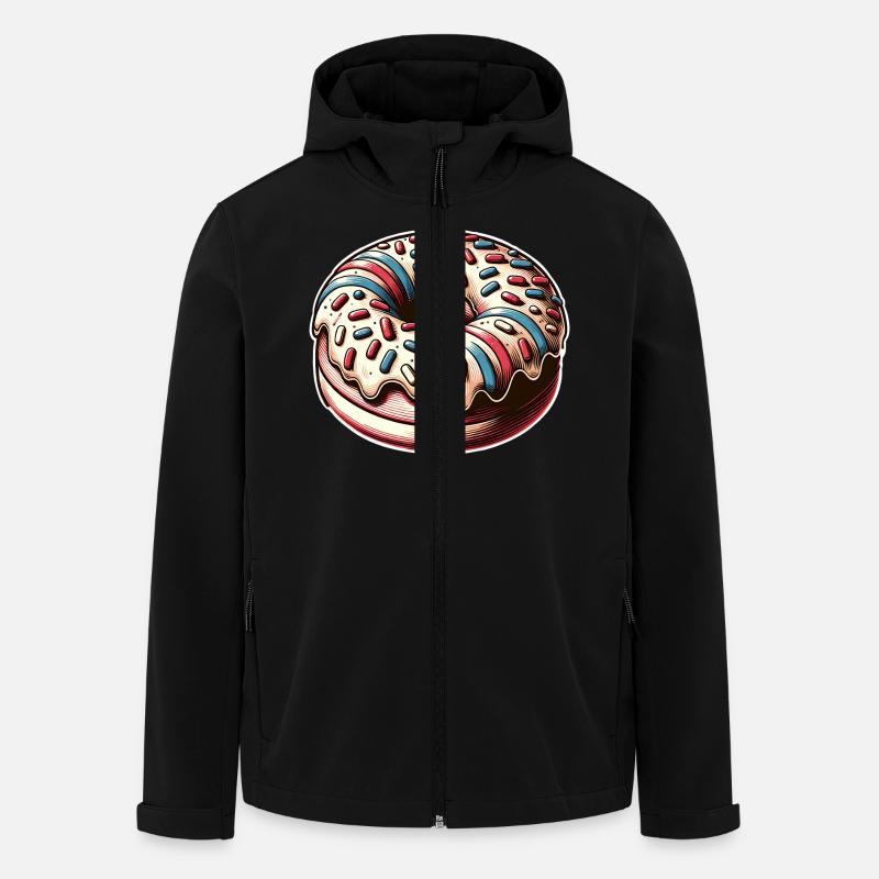 Beignet - Veste softshell homme en polyester recyclé Stanley/Stella - noir