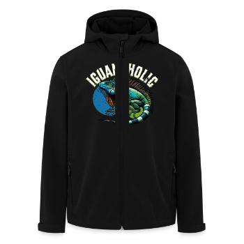 Leguan - Recycelte Männer Softshell-Jacke von Stanley/Stella - Schwarz - Vorne - AI Model Male 185 light (185cm)
