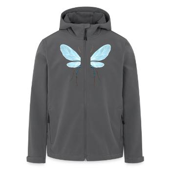 Insect glowing wings translucent fantasy nature - Recycelte Männer Softshell-Jacke von Stanley/Stella - Schwarz - Vorne - AI Model Male 185 light (185cm)