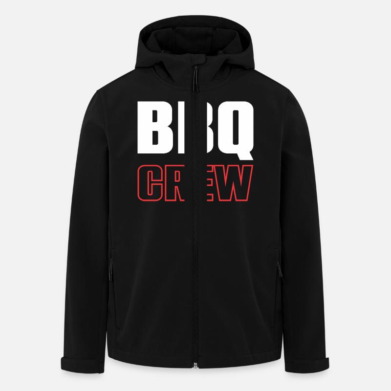 Équipe de barbecue - Veste softshell homme en polyester recyclé Stanley/Stella - noir