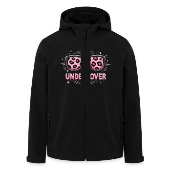 Lunettes de soleil et costume - Funny Motif - Veste softshell homme en polyester recyclé Stanley/Stella - noir - Devant - AI Model Male 185 light (185cm)