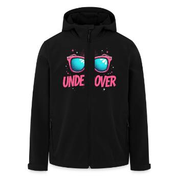 Discours sous couverture - Conception de lunettes de soleil - Veste softshell homme en polyester recyclé Stanley/Stella - noir - Devant - AI Model Male 185 light (185cm)