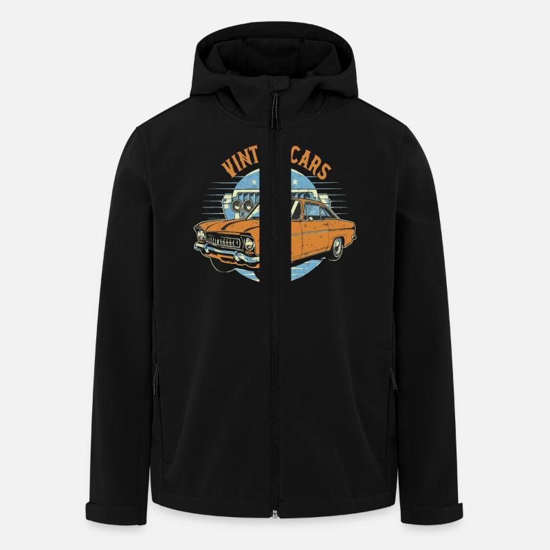 Oldtimer-Enthusiasten - Recycelte Männer Softshell-Jacke von Stanley/Stella - Schwarz
