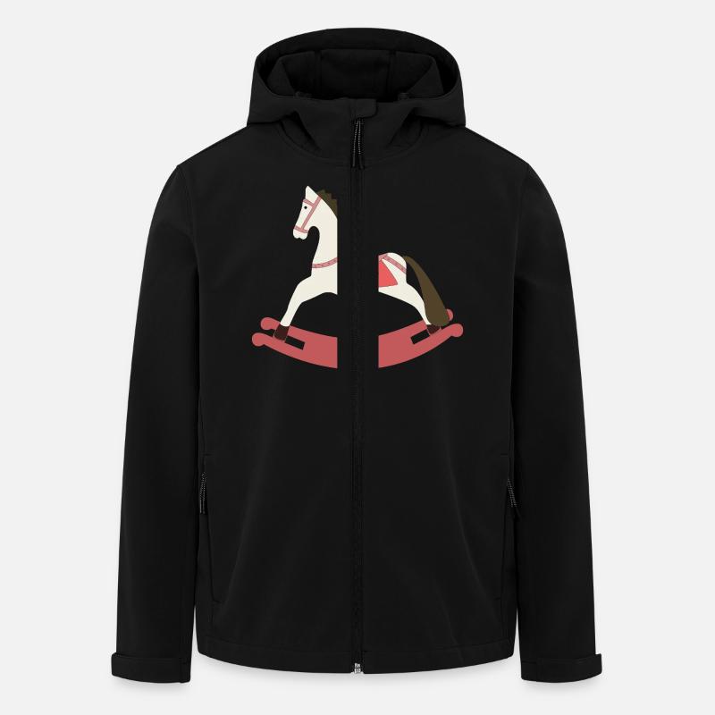 Schaukelpferd - Recycelte Männer Softshell-Jacke von Stanley/Stella - Schwarz