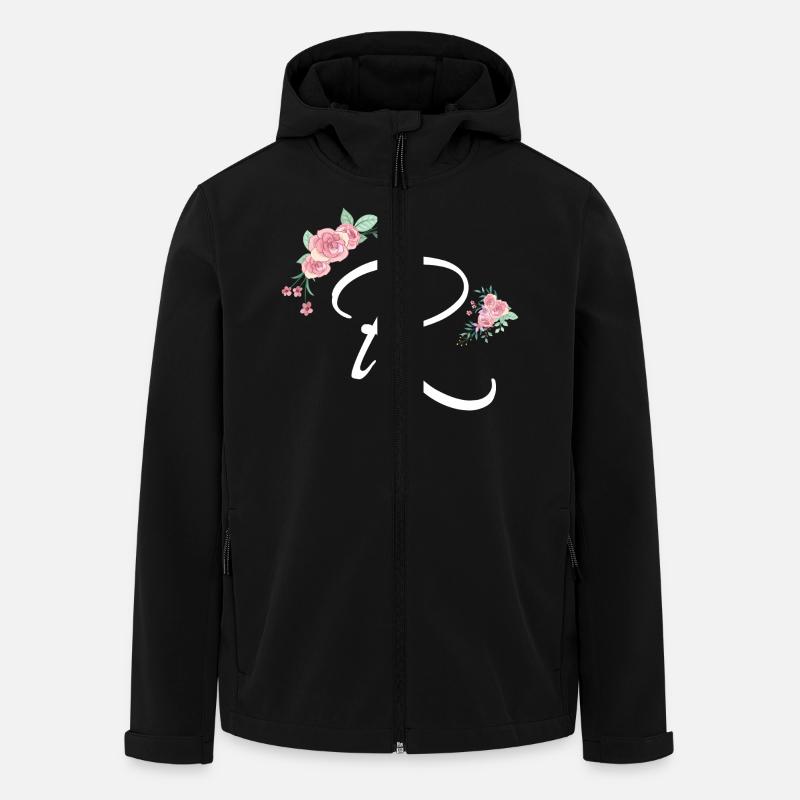 Letter r flowers - Men’s Recycled Softshell Jacket by Stanley/Stella - black