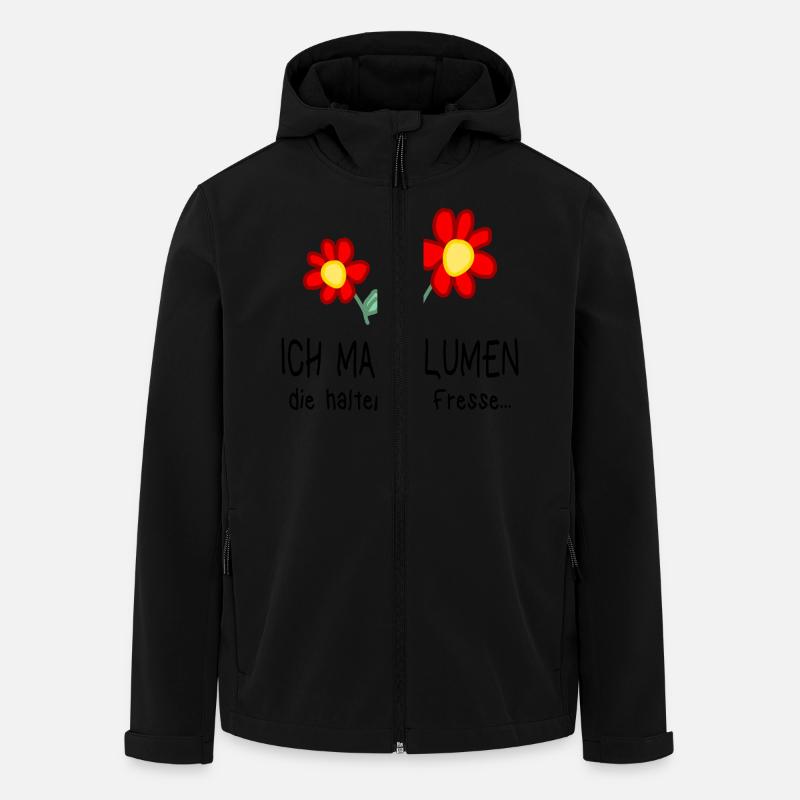 Garten Gärtnerei Blume Spruch Geschenkidee - Recycelte Männer Softshell-Jacke von Stanley/Stella - Schwarz
